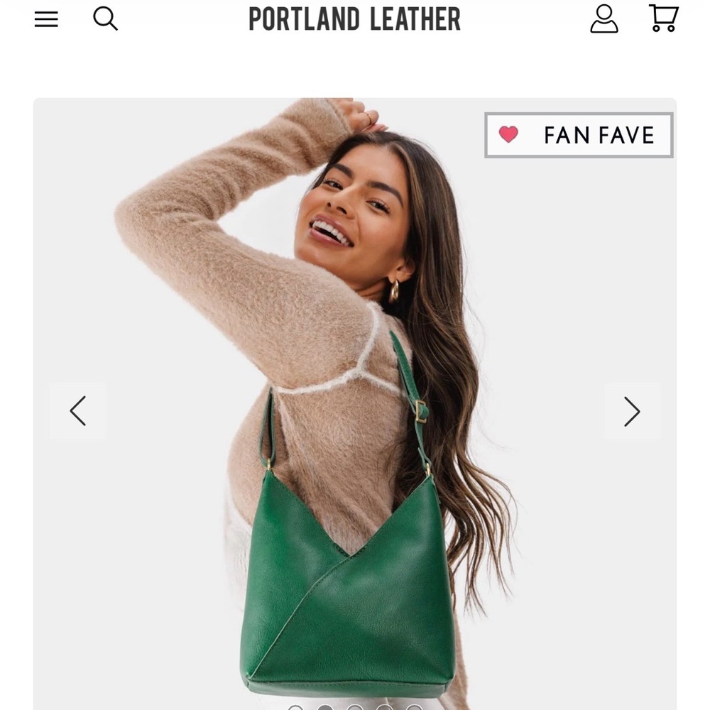 Portland Leather Green Bag
